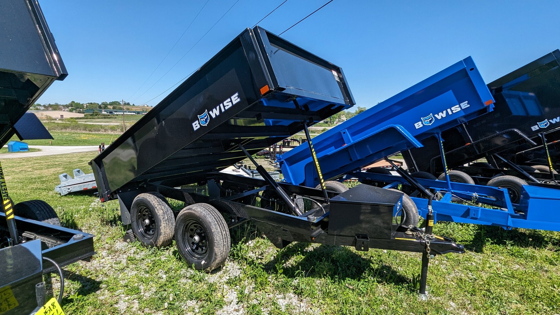 New 2025 BWise 6x10 Deckover Dump Trailer w/ One Piece Gate