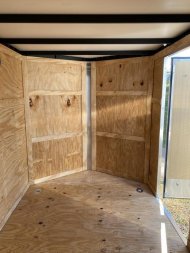 New 2025 Homesteader 6x12 Intrepid V-Nose Cargo Trailer w/ Ramp Door (.080 POLYCOR EXTERIOR!!!)