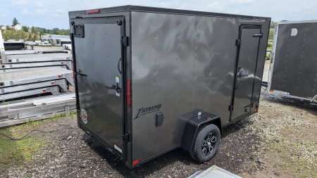 New 2025 Homesteader 6x12 Intrepid V-Nose Cargo Trailer w/ Ramp Door (.080 POLYCOR EXTERIOR!!!)