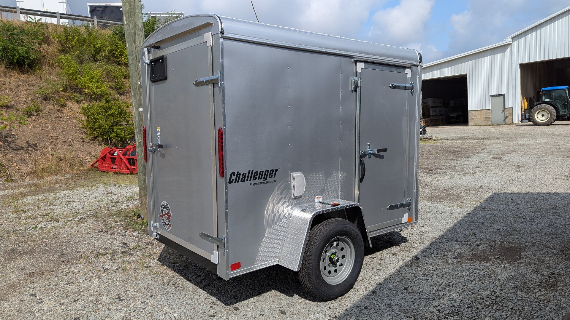 New 2025 Homesteader 5x8 Challenger Cargo Trailer w/ Single Barn Door
