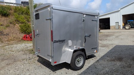 New 2025 Homesteader 5x8 Challenger Cargo Trailer w/ Single Barn Door