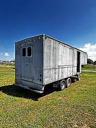 Used USED Utilimaster 26' (18 +8) Gooseneck Aluminum Cargo Trailer w/ Rear Passage Door