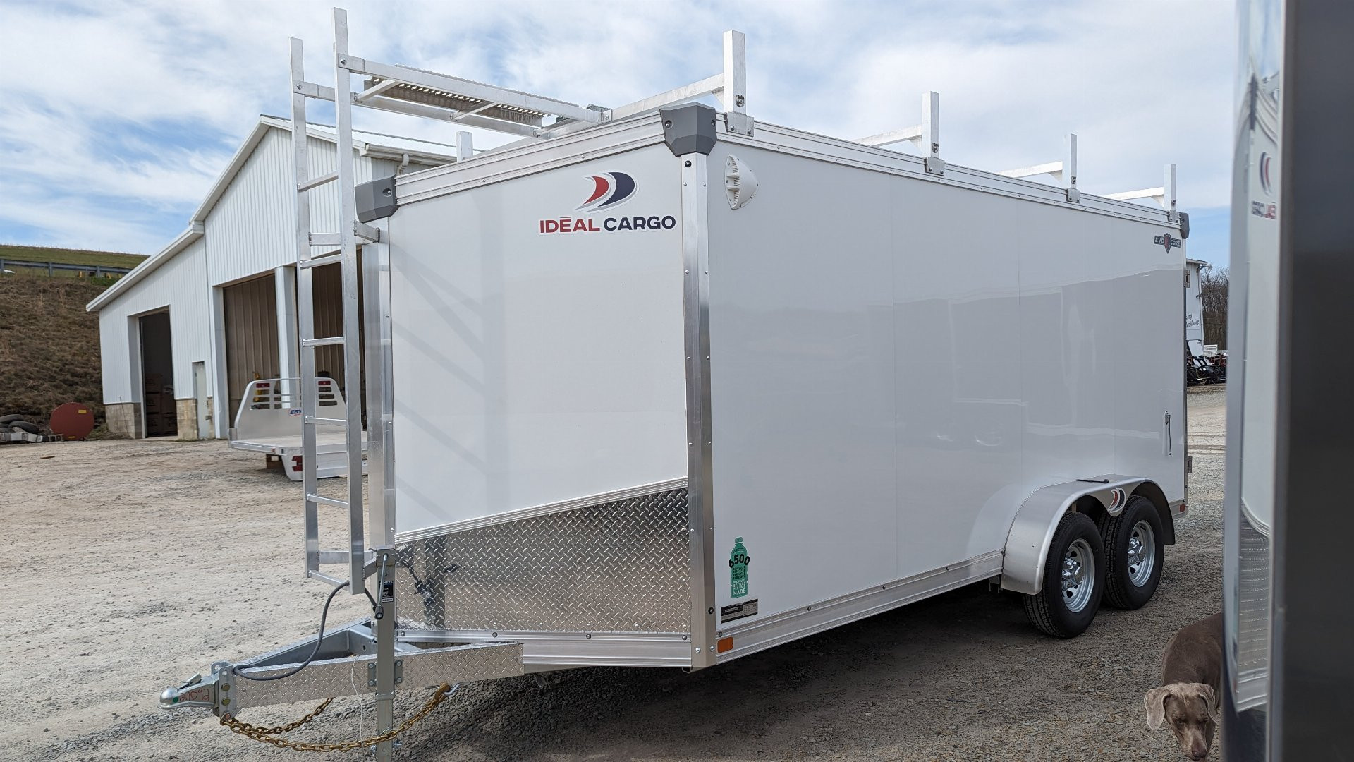 New 2024 Ideal Cargo 7x16 Evocore V-Nose Contractor Cargo w/Barn Doors
