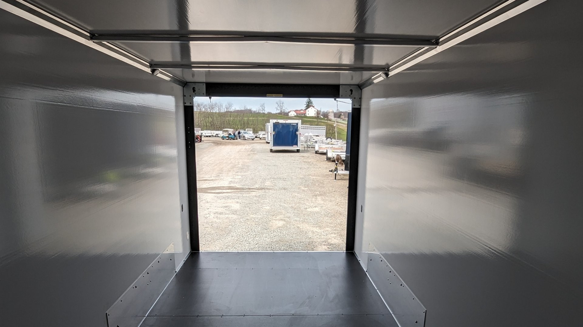 New 2024 Ideal Cargo 7x16 Evocore V-Nose Contractor Cargo w/Barn Doors