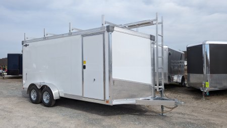 New 2024 Ideal Cargo 7x16 Evocore V-Nose Contractor Cargo w/Barn Doors