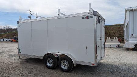 New 2024 Ideal Cargo 7x16 Evocore V-Nose Contractor Cargo w/Barn Doors