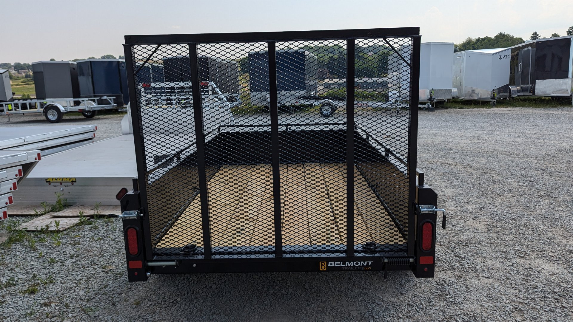 New 2024 Belmont 5x8 Solid Side Utility Trailer w/ Lay Flat Gate
