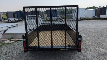 New 2024 Belmont 5x8 Solid Side Utility Trailer w/ Lay Flat Gate
