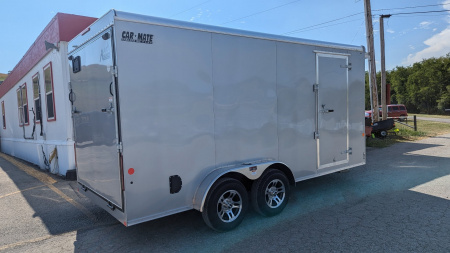 New 2024 Car Mate 7x16 HD Avalanche V-Nose Cargo w/ Ramp Door (12" Add'l Hgt) (PRICE DROP!!)