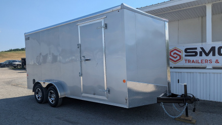 New 2024 Car Mate 7x16 HD Avalanche V-Nose Cargo w/ Ramp Door (12  Add'l Hgt) (PRICE DROP!!)
