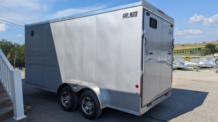 New 2024 Car Mate 7x16 HD Avalanche V-Nose Cargo w/ Ramp Door (12" Add'l Hgt) (PRICE DROP!!)