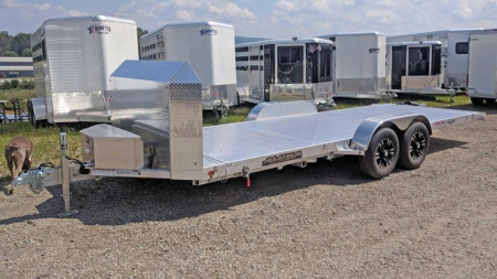New 2026 Aluma 20'  Executive  Tilt Car Hauler w/ 20  Stationary + 20' Tilt - POWER UP / POWER DOWN!