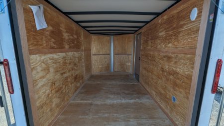 New 2024 Homesteader 7x12 Tandem Intrepid V-Nose Cargo Trailer w/ Ramp Door