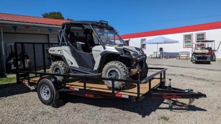 New 2025 Quality 7x14 PRO Heavy Single Axle Utility Trailer w/ Brakes