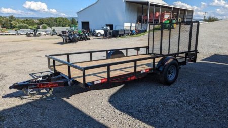 New 2025 Quality 7x14 PRO Heavy Single Axle Utility Trailer w/ Brakes