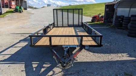 New 2025 Quality 7x14 PRO Heavy Single Axle Utility Trailer w/ Brakes