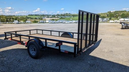 New 2025 Quality 7x14 PRO Heavy Single Axle Utility Trailer w/ Brakes