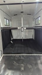 New 2024 Homesteader Stallion (2) Horse V-Nose Straight Load Horse Trailer w/ Ramp