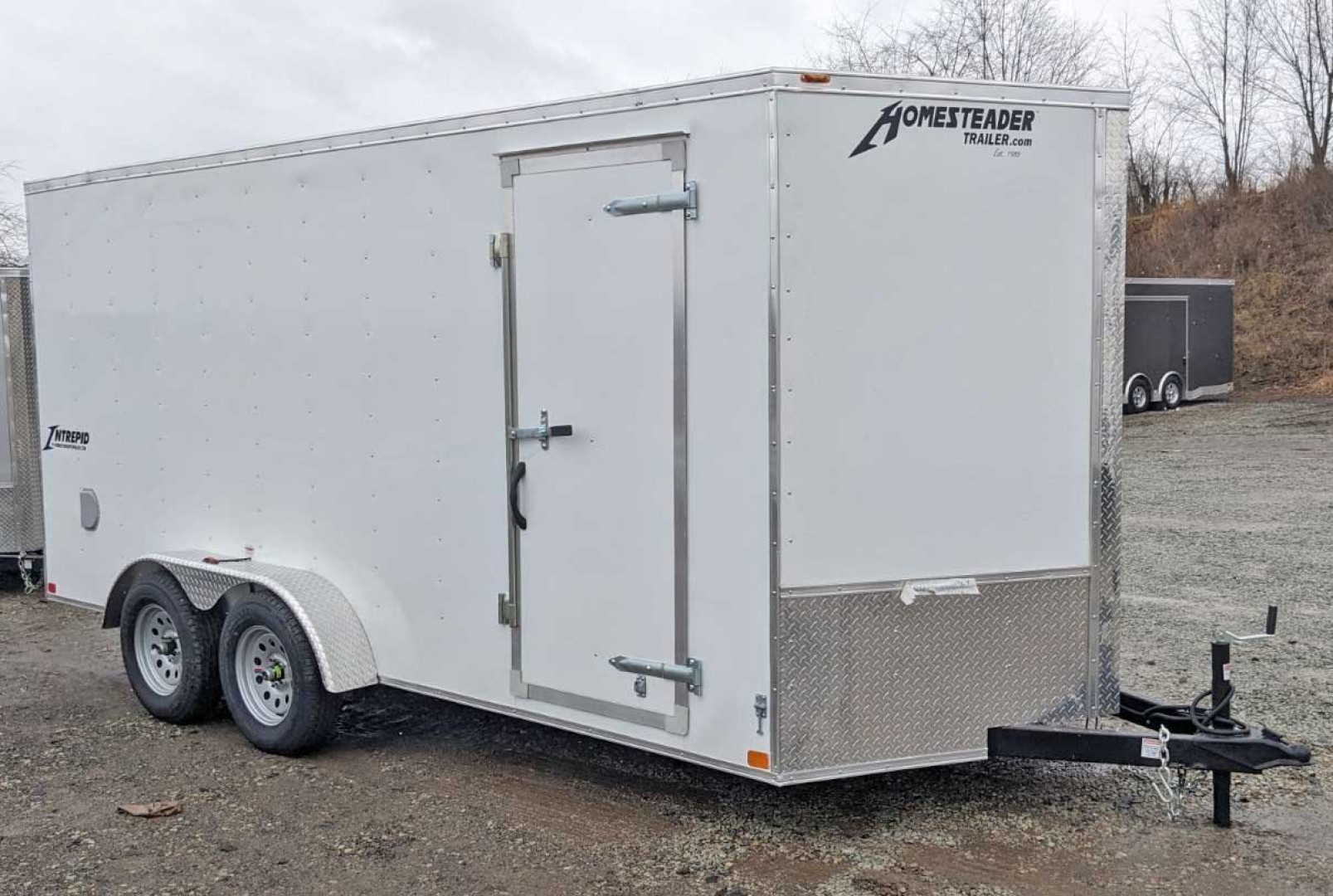 New 2025 Homesteader 7x16 Intrepid V-Nose Cargo Trailer w/ Barn Doors
