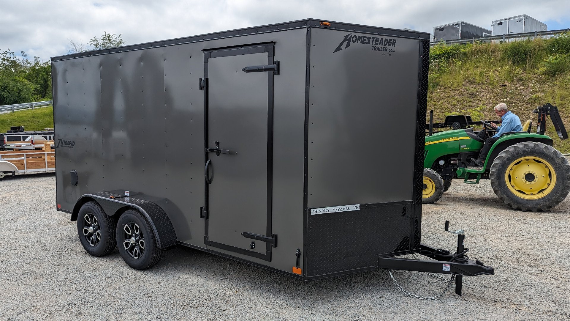 New 2025 Homesteader 7x14 Intrepid V-Nose Cargo Trailer w/ Ramp