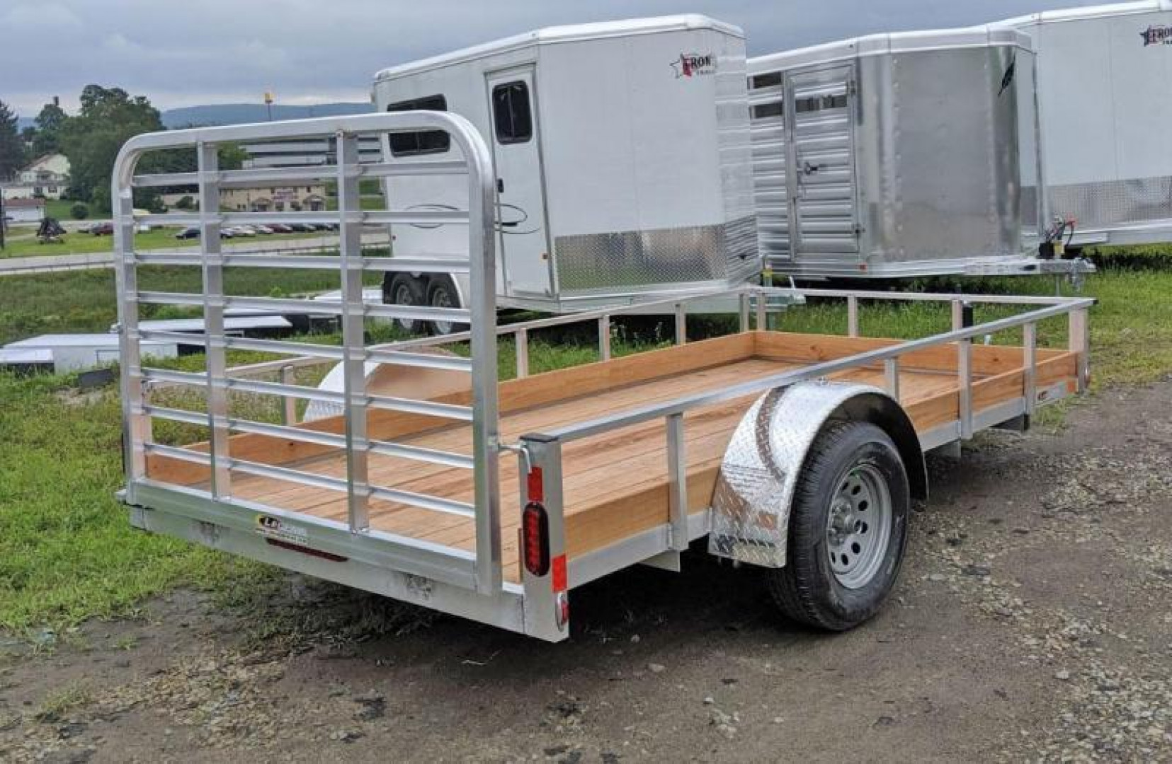 New 2025 Legend 6x12 Open Aluminum Low Wood Side Trailer