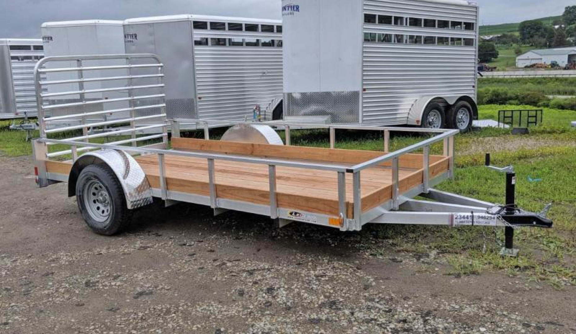 New 2025 Legend 6x12 Open Aluminum Low Wood Side Trailer