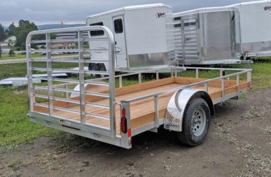 New 2025 Legend 6x12 Open Aluminum Low Wood Side Trailer