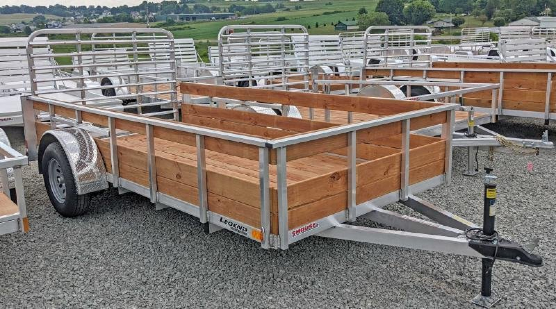 New 2025 Legend 6x10 Open Aluminum High Wood Side Trailer