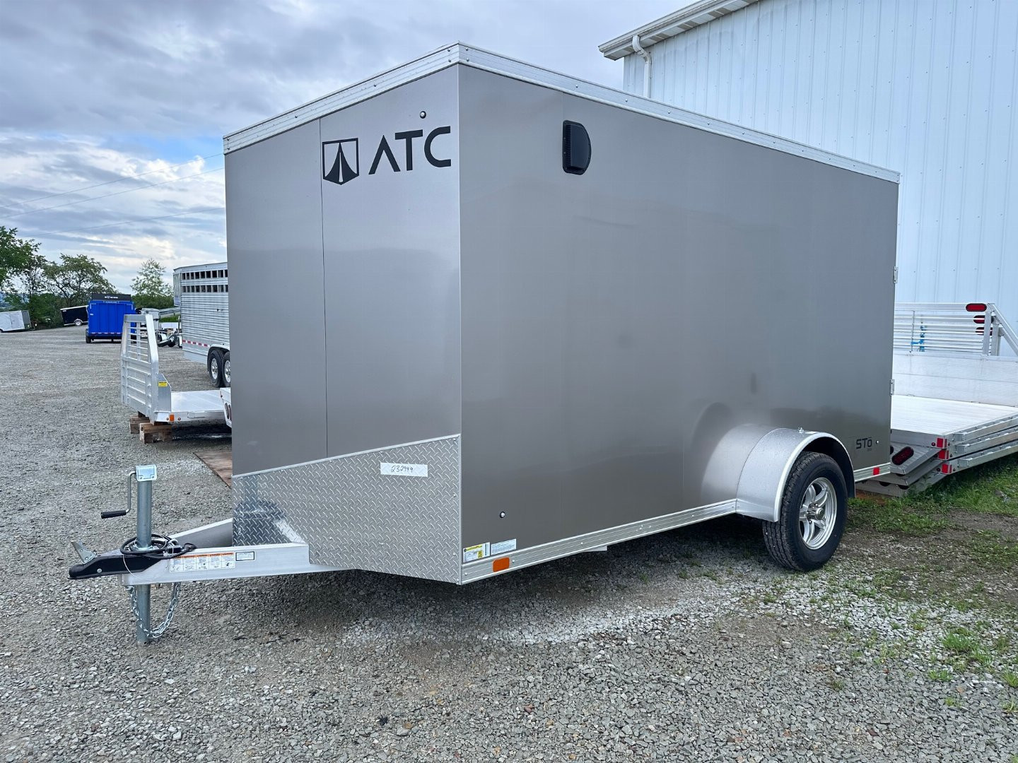New NEW 2024 ATC 6'7" x 12' V-Nose "STo300" HD Aluminum Enclosed Cargo w/ Brakes (PRICE DROP!!!)