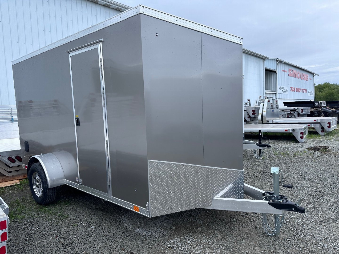 New NEW 2024 ATC 6'7" x 12' V-Nose "STo300" HD Aluminum Enclosed Cargo w/ Brakes (PRICE DROP!!!)