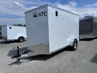 New 2024 ATC 6x12 V-Nose "STo300” Aluminum Enclosed Cargo Trailer w/ Ramp (PRICE DROP!!!)