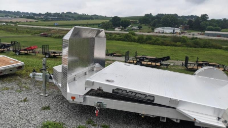 New 2025 Aluma 18' (20" Stationary + 18'5" Tilt) Executive Series LP Tilt Trailer w/ 50" Ramps