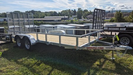 New 2025 Load Rite 7x18 Tandem ALL GALVANIZED Utility w/ Spring Assist Gate