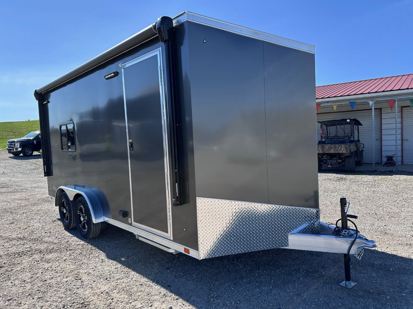 New 2025 ATC 7.5 x 16 "Sto 450 LifeTrac" Aluminum Cargo Trailer