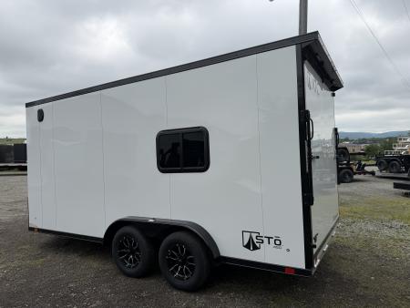 New 2026 ATC 7.5 x 16 "Sto 450 LifeTrac" Aluminum Cargo Trailer