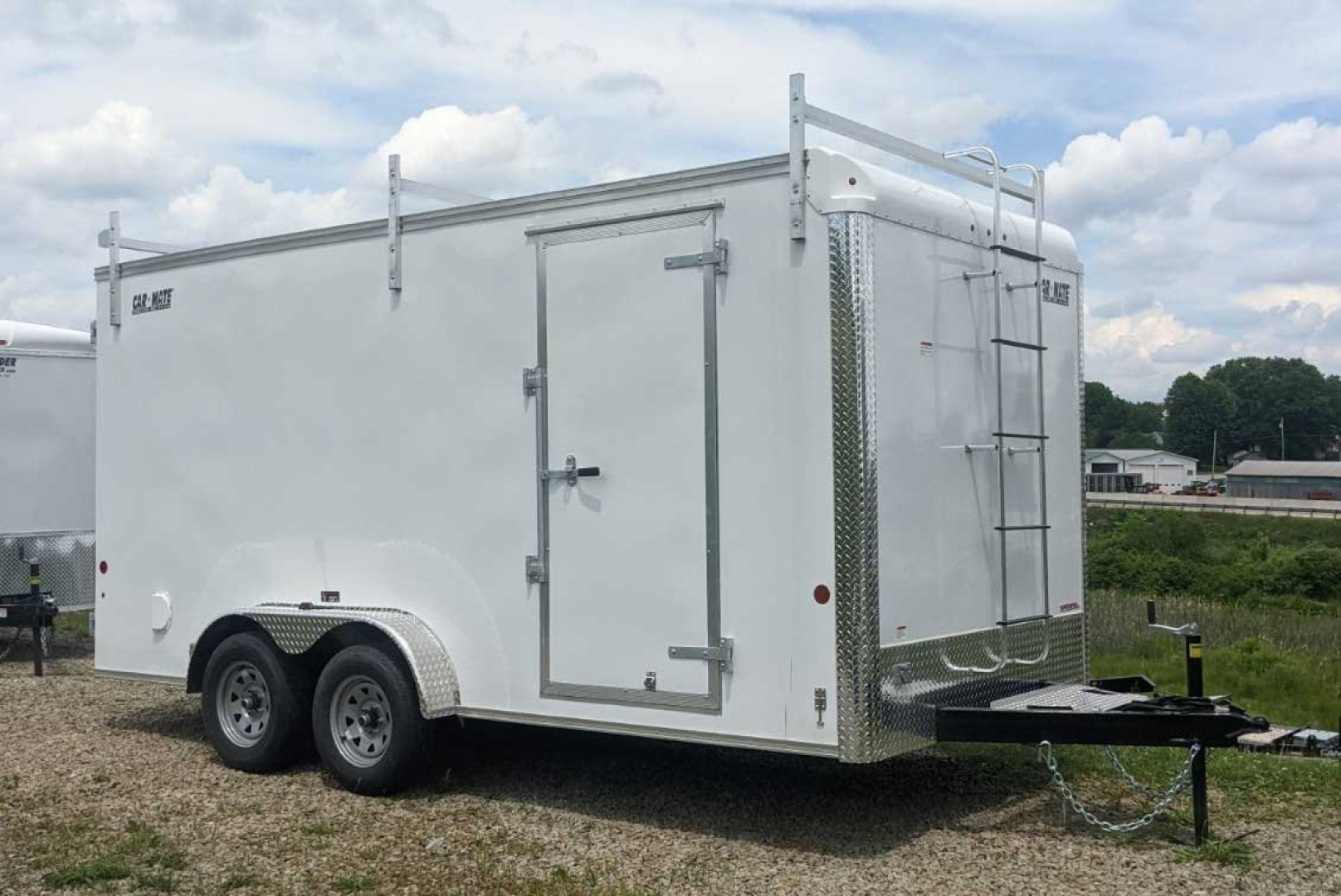 New 2024 Car Mate 7x14 HD Custom Contractor Trailer w/ Ramp Door