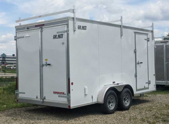 New 2024 Car Mate 7x14 HD Custom Contractor Trailer w/ Ramp Door