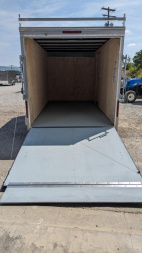 New 2024 Car Mate 7x14 HD Custom Contractor Trailer w/ Ramp Door