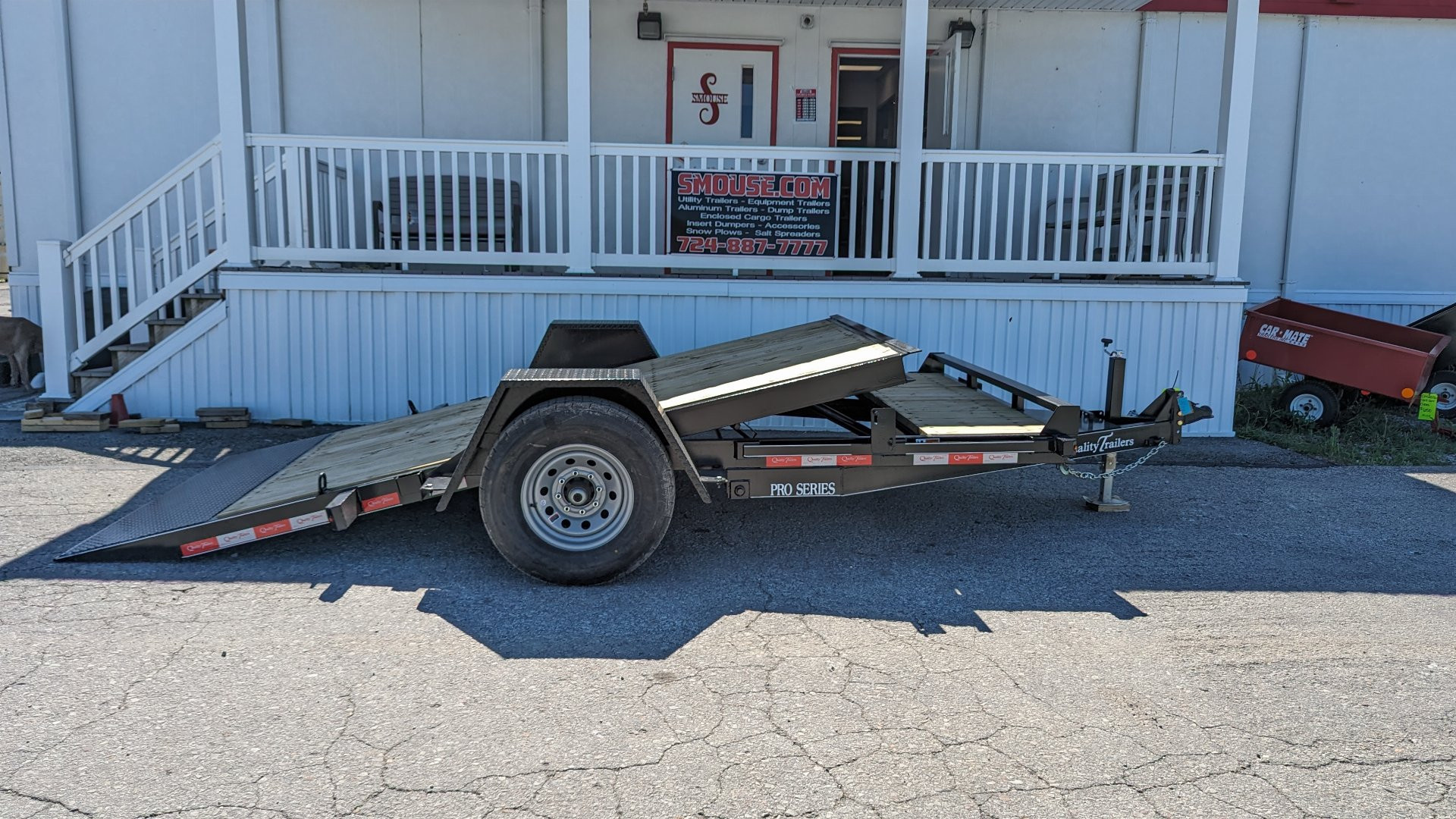 New 2024 Quality PRO Series 7x14 HD Single Axle Tilt Trailer w/ Adjustable Coupler (PRICE DROP!!)