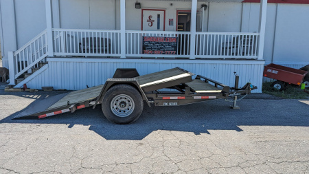 New 2024 Quality PRO Series 7x14 HD Single Axle Tilt Trailer w/ Adjustable Coupler (PRICE DROP!!)