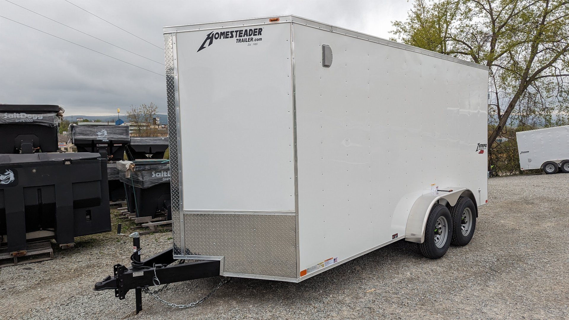 New 2024 Homesteader 7x16 HD Intrepid V-Nose Cargo Trailer w/ Barn Doors
