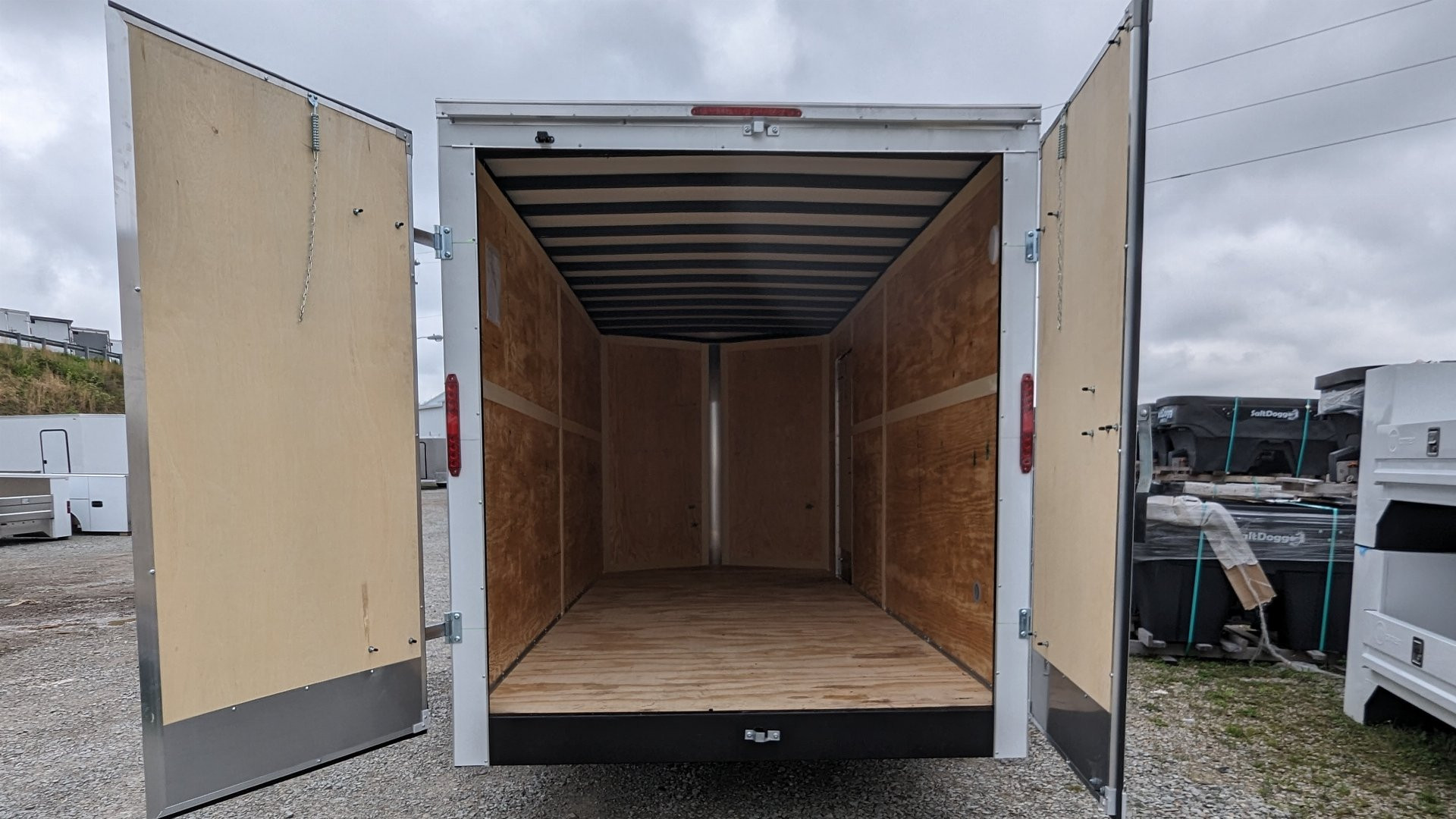 New 2024 Homesteader 7x16 HD Intrepid V-Nose Cargo Trailer w/ Barn Doors