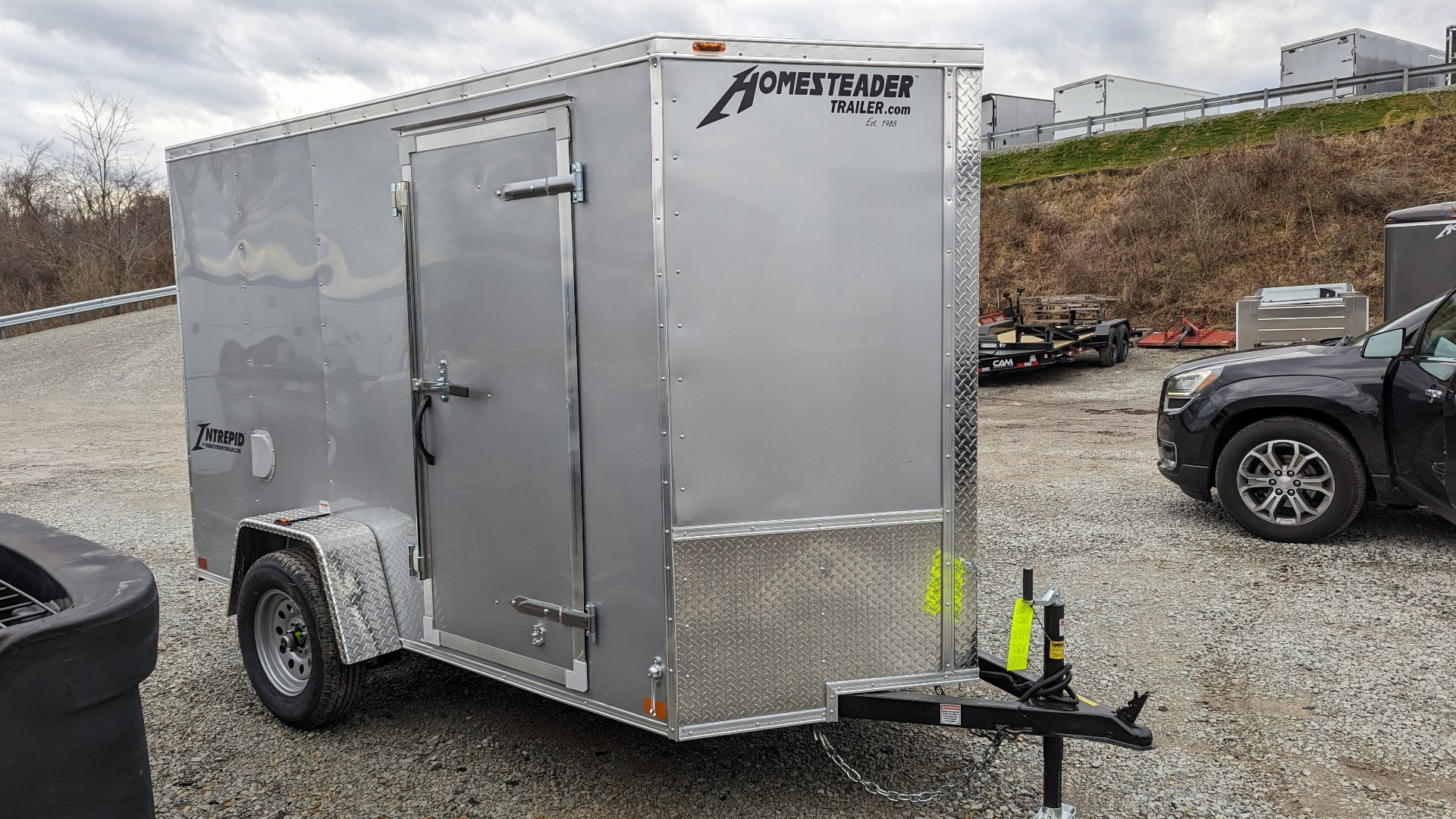 New 2024 Homesteader 5x10 Intrepid V-Nose Cargo Trailer w/ Ramp (LEFTOVER SALE!!!)