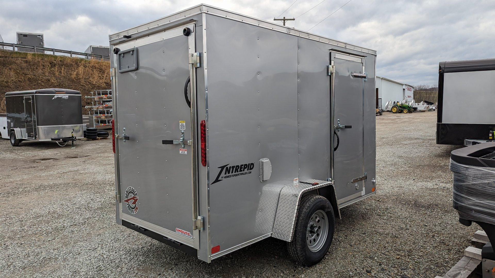 New 2024 Homesteader 5x10 Intrepid V-Nose Cargo Trailer w/ Ramp (LEFTOVER SALE!!!)