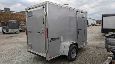 New 2024 Homesteader 5x10 Intrepid V-Nose Cargo Trailer w/ Ramp (LEFTOVER SALE!!!)