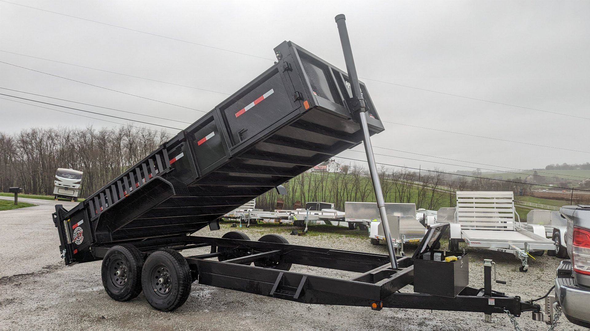 New 2024 Homesteader 6'8" x 16 HD Lo Pro Equipment Dump (7 GAUGE FLOOR!!!) LEFTOVER PRICING!!! (PRICE DROP!!)