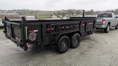 New 2024 Homesteader 6'8" x 16 HD Lo Pro Equipment Dump (7 GAUGE FLOOR!!!) LEFTOVER PRICING!!! (PRICE DROP!!)