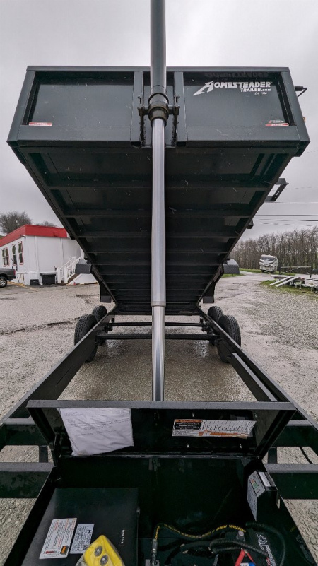 New 2024 Homesteader 6'8" x 16 HD Lo Pro Equipment Dump (7 GAUGE FLOOR!!!) LEFTOVER PRICING!!! (PRICE DROP!!)