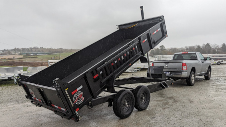 New 2024 Homesteader 6'8" x 16 HD Lo Pro Equipment Dump (7 GAUGE FLOOR!!!) LEFTOVER PRICING!!! (PRICE DROP!!)