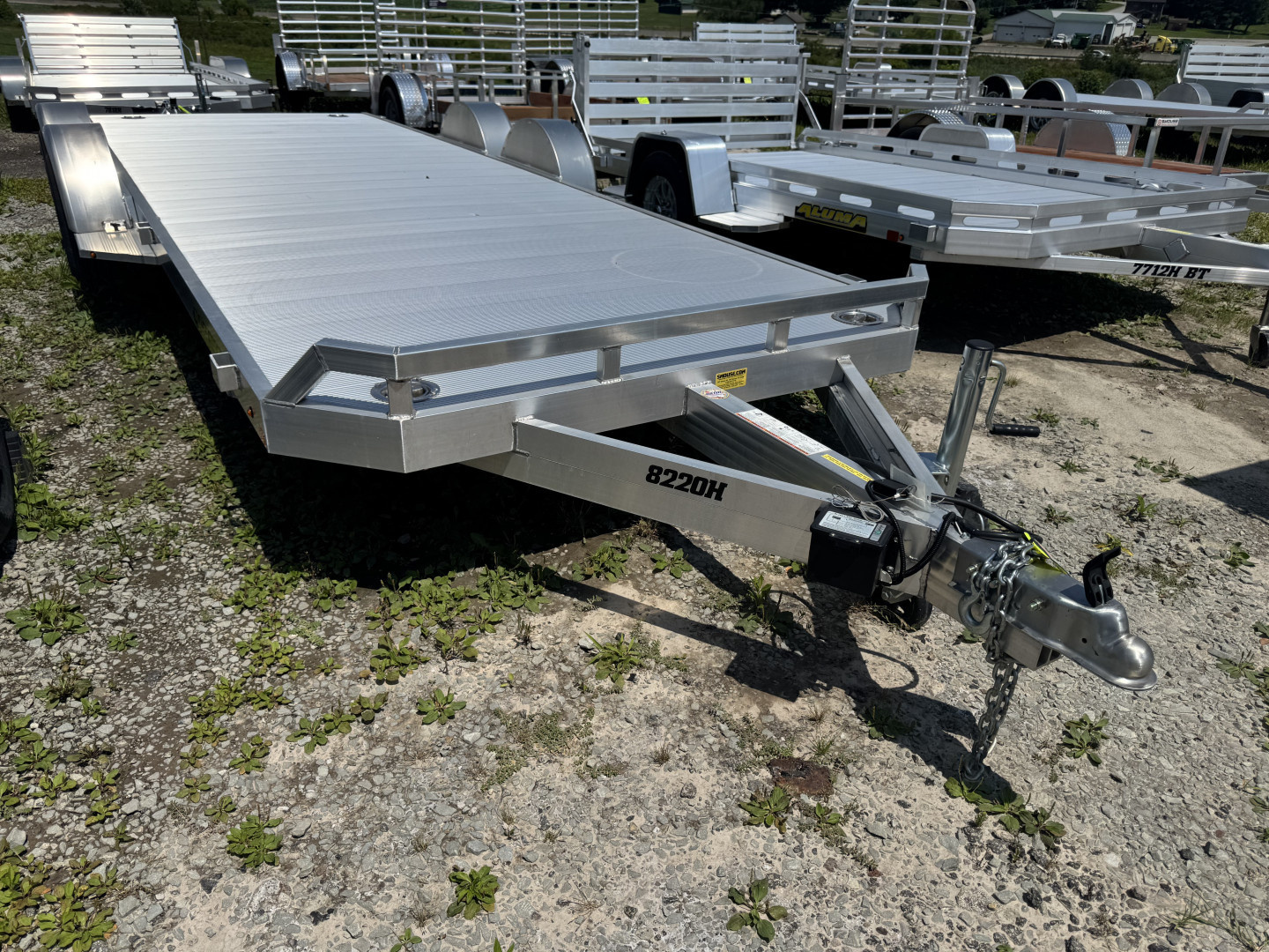 New 2025 Aluma 6'10" x 20 HD Car Hauler Trailer w/ Underbody Ramps & Dove Tail (LEFTOVER PRICING!!!)(PRICE DROP!!)